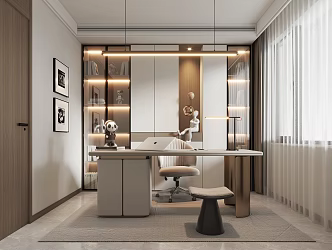 Modern study 3d model
