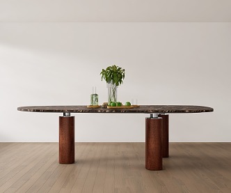 Modern dining table 3d model