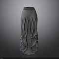 Modern Decorative Vase With Unique Sculptural Texture And Gray Surface
