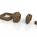 Handmade Rope Storage Organizers With Square Round Shapes And Various Sizes For Home Living