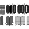 Modern Room Divider Screen Design With Folding Panels Grid Patterns And Decorative Styles