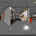 Min Men Chuan Jiao Skewer Restaurant Interior with Brick Wall Neon Sign and Tables Chairs