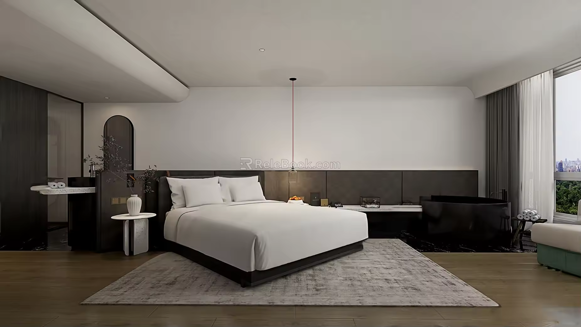 Simple Hotel Rooms 3d model