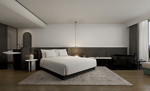 Simple Hotel Rooms 3d model