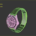Stylish Black Wristwatch With Silver Case And Silicone Strap For Daily Life