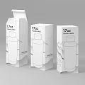 Stylish 17oz Travel Mug Packaging Boxes With Modern Wavy Design And White Color