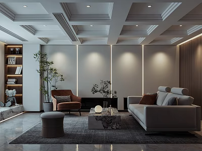modern video room 3d model
