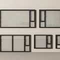 Modern windows casement windows floor-to-ceiling windows bay windows doors and windows balcony windows 3d model
