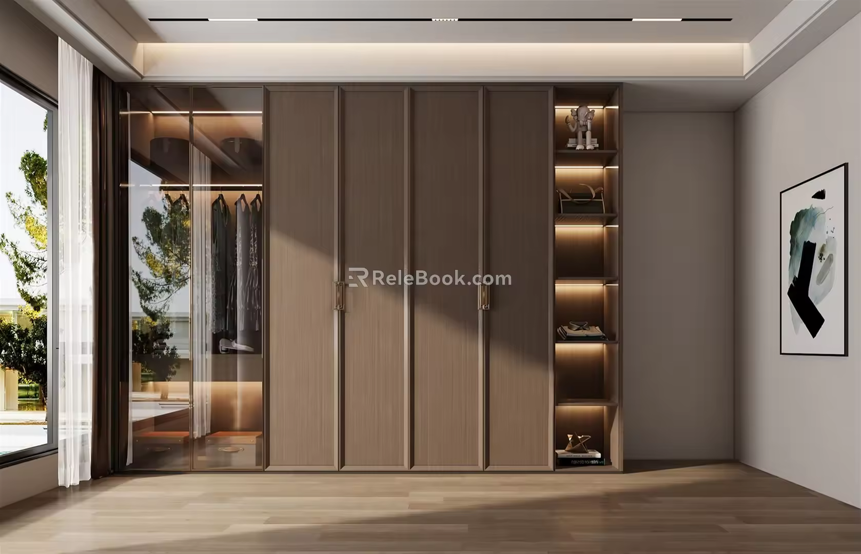 New Chinese wardrobe 3d model
