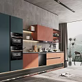 Modern Luxury Kitchen Showroom Featuring Elegant Design With Cabinets And Appliances