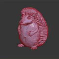 Cute Purple Hedgehog Shaped Furniture Decor Figurine For Home Interior Design