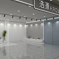 Simple store design live broadcast base 3d model