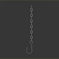 Hardware Tools Metal Chain With Connected Rings And Sturdy Hook For Industrial Applications
