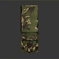 Camouflage Military Transport Truck With Large Cargo Area And Multiple Wheels
