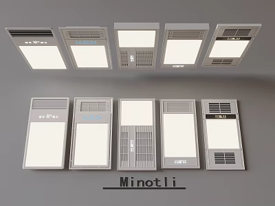 Minotli Ceiling Lighting Fixtures Various Designs Panel Styles And Control Features For Home Use 3d model