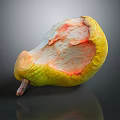 Modern pear half a pear 3d model
