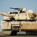 Tank armored vehicle M1A1 main station tank fighting vehicle Abrams tank 3d model