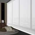 Balcony Dream Curtain Lazy Sofa 3d model