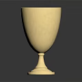 Elegant Golden Metal Cup As Stylish Household Item With Shiny Surface