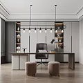 Modern study 3d model