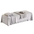 High Quality Medical Bed with Clean Sheets Pillow Towels and Tray