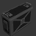Heavy Duty Black Weapon Storage Case With Sturdy Perforated Grid Design For Secure Storage