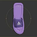 Purple Indoor Slippers With Comfortable Footbed And Textured Non Slip Sole For Home Daily Wear
