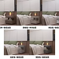 Elegant Minimalist Brown Wooden Nightstand With Two Tier Storage Space For Cozy Modern Bedroom Interior