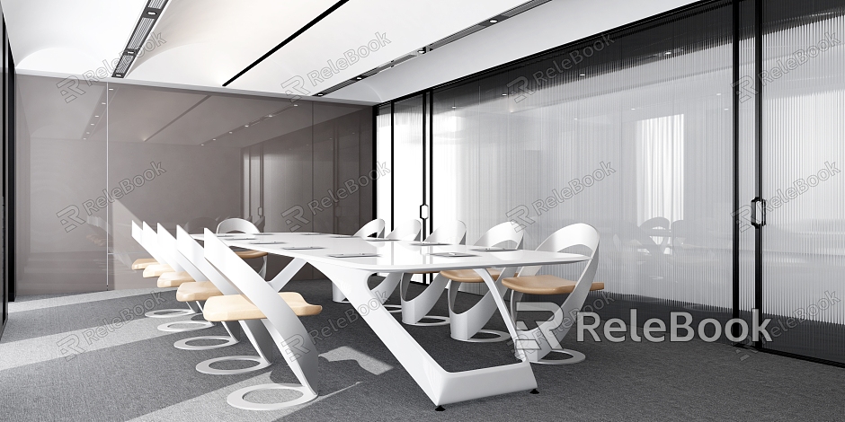 Modern Meeting Room Meeting Table and Chair model