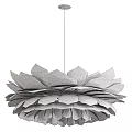 Elegant Modern Blue And White Feather Chandelier Design For Interior
