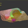 Natural Stone And Wood Decorative Art Piece With Earth Tones Irregular Shape Textured Surface