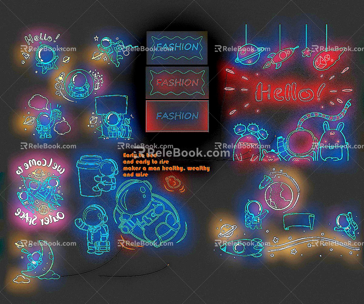 Neon Light 3d model