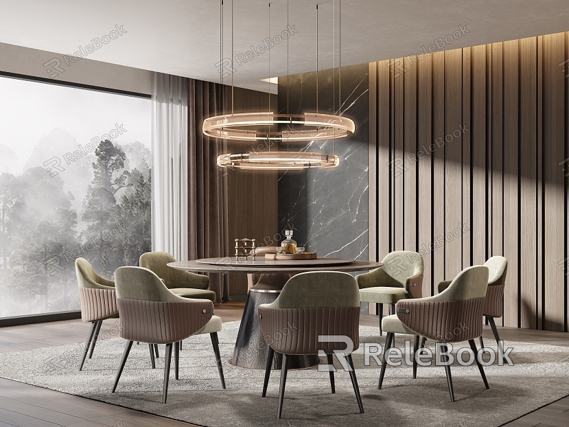 Modern Minotti Restaurant model