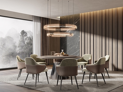 Modern Minotti Restaurant model