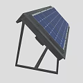 Industrial Solar Panel Mounting System With Sturdy Metal Frame And Durable Structure 3d model