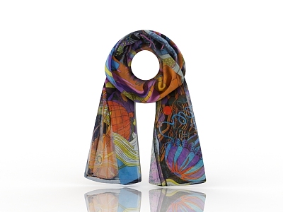 Modern Scarf 3d model