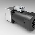 Industrial Gear Motor With Silver Black Metal Housing Control Knob And Top Connector