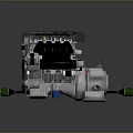Industrial Equipment With Metal Casing Motor Assembly And Mechanical Component Parts