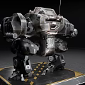 Industrial LOFT robot science and technology sense combat mecha doomsday mecha toy ornaments 3d model
