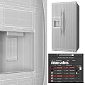 Modern Stainless Steel Kitchen Refrigerator With Double Door Design Ice Maker And Water Dispenser