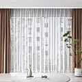 Modern Curtains 3d model