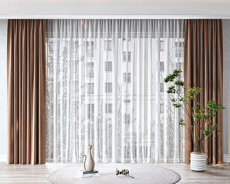 Modern Curtains 3d model