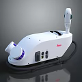 Leica Professional Electronic Device Featuring White Design Control Panel Ports And Cable