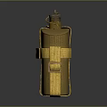 Army Green Electric Kettle With Yellow Cloth Cover And Strap Design