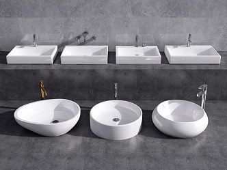 Modern wash basin wash basin table basin 3d model