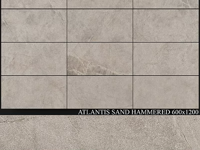 High Quality Atlantis Sand Hammered Decorative Floor Tile In 600x1200mm Size 3d model