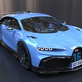 Bugatti Super Runner Car Super sports car 3d model