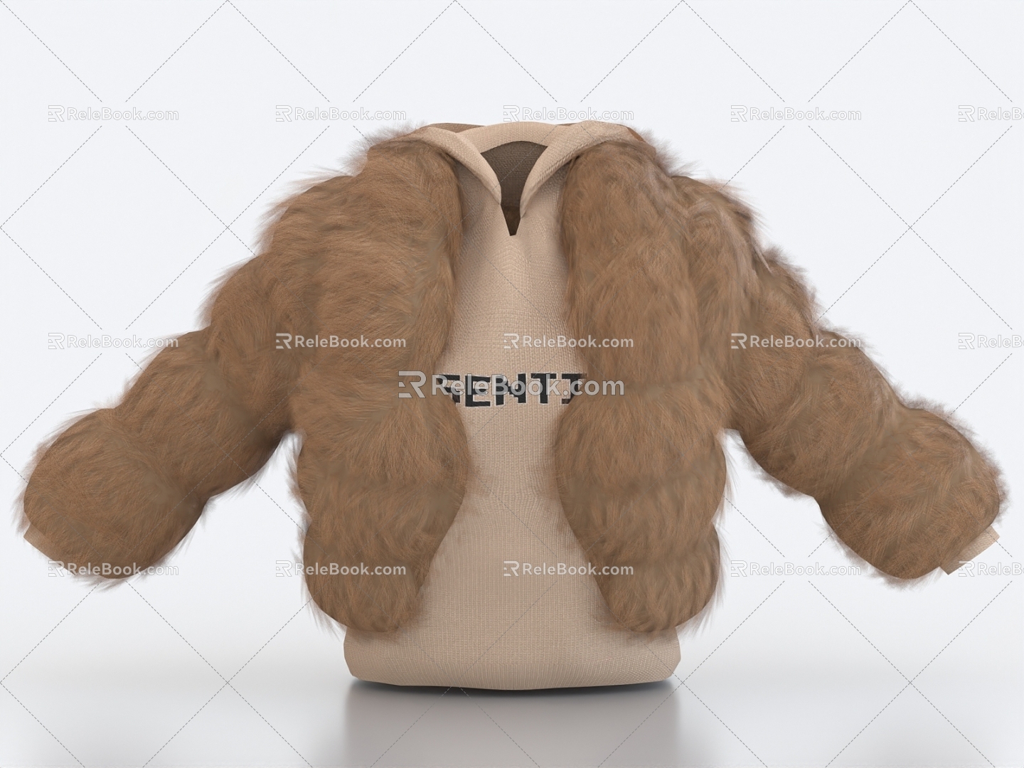 Fur coat plush coat plush coat warm coat plush coat fur coat warm coat 3d model