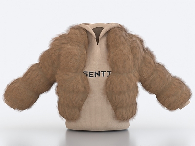 Fur coat plush coat plush coat warm coat plush coat fur coat warm coat 3d model