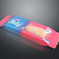 Obily Round Cookies In Pink And Blue Packaging With 10 Pieces